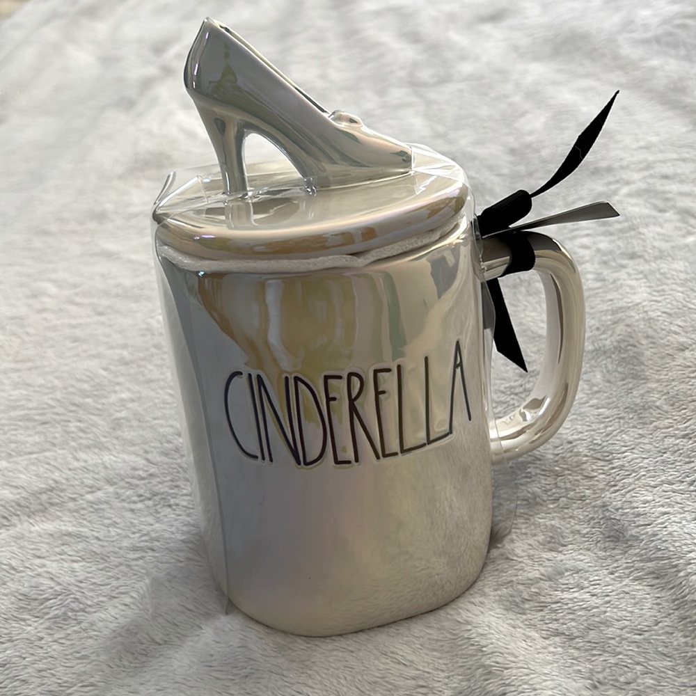 New Rae Dunn Cinderella mug with topper